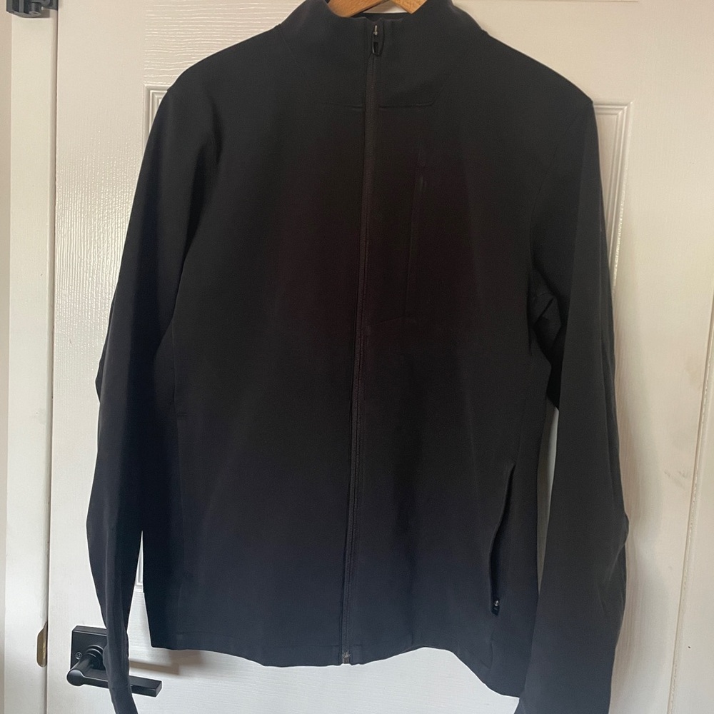 Women’s Large: Lululemon Black Full-Zip Jacket (very light weight, sweater)